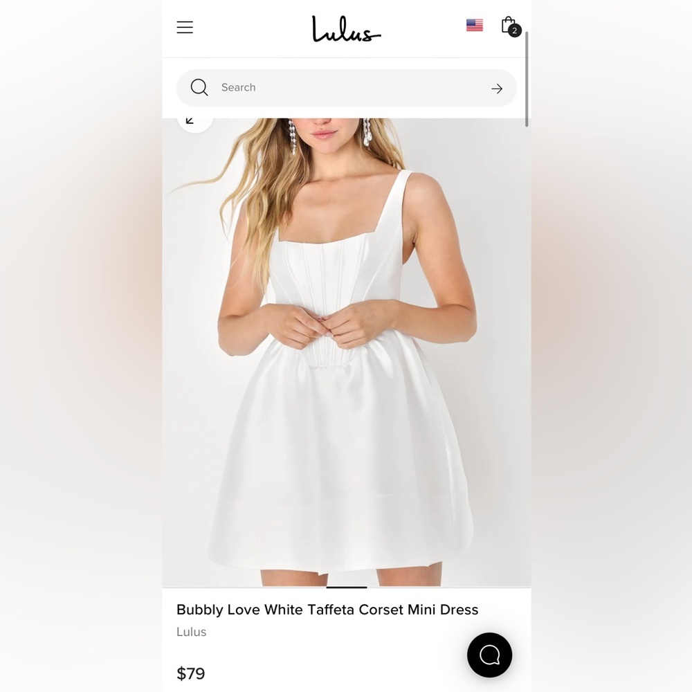 Lulus Bubbly Love White Taffeta Corset Mini Dress